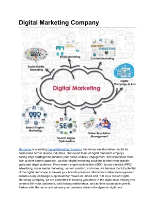 Digital Marketing Company _  Marcamor