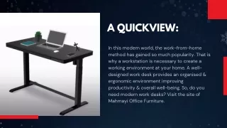 Get Modern Work Desks for Home Ideal Desks for Working from Home Reputed Online Furniture Store