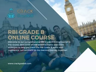 RBI Grade B Online Course - Crack Gradeb