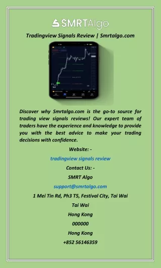 Tradingview Signals Review  Smrtalgo