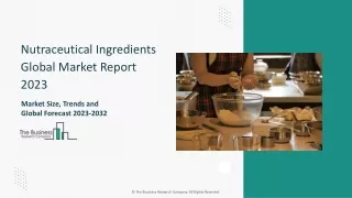 Nutraceutical Ingredients Global Market Report 2023