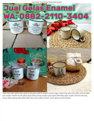 ౦88ᒿ~ᒿII౦~З4౦4 (WA) Cangkir Enamel Jadul Pabrik Enamel Di IndonesiaGelas kaca en