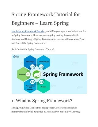 Spring Framework Tutorial for Beginners – Learn Spring