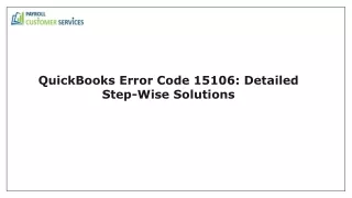 Top Strategies to Overcome QuickBooks Error 15106