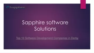 Top 10 Software Development Companies in Derby