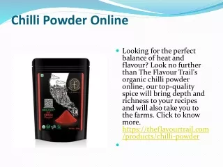 Chilli Powder Online