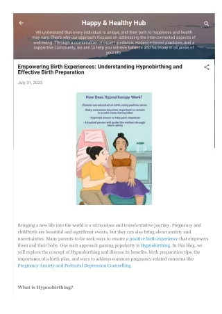 Understanding Hypnobirthing and Effective Birth Preparation