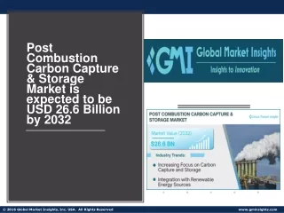 Post Combustion Carbon Capture & Storage Market Growth Outlook with Industry Rev