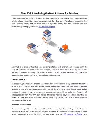 AinurPOS: Introducing the Best Software for Retailers