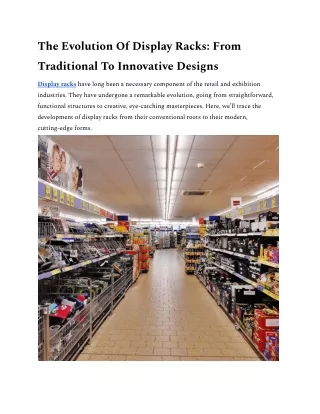 The Evolution Of Display Racks_ From Traditional To Innovative Designs