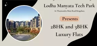 Lodha Manyata Tech Park At Bangalore - Brochure