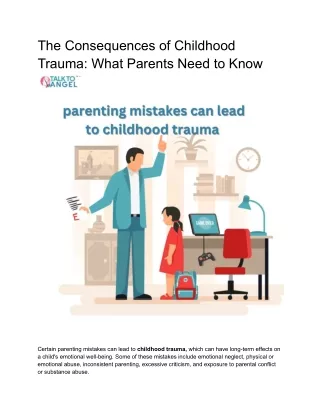 The Consequences of Childhood Trauma_ What Parents Need to Know