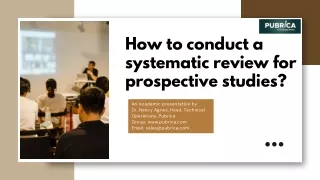 Data collection | Systematic review | Prospective cohort study