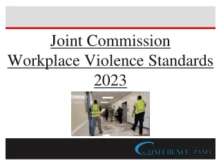 Joint Commission & CMS Best Practice to Prevent Workplace Violence in Healthcare