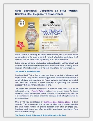 La Fleur Watch