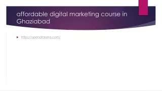 affordable digital marketing course in Ghaziabad