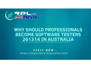 Why Should Professionals Become Software Testers 261314 In Australia