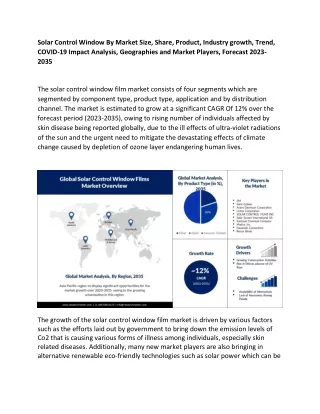 Solar Control Window Film Market Analysis by Top Companies, 2023-2035