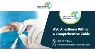 ASC Anesthesia Billing: A Comprehensive Guide