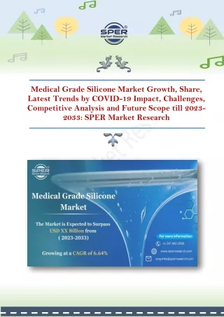 Medical Grade Silicone Market Growth, Share, Latest Trends, Future Scope 2033