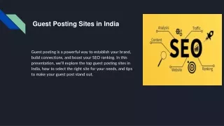 Guest Posting Sites in India