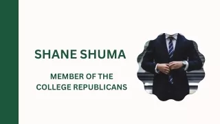 Shane Shuma - Member Of The College Republicans