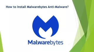How to Install Malwarebytes Anti-Malware