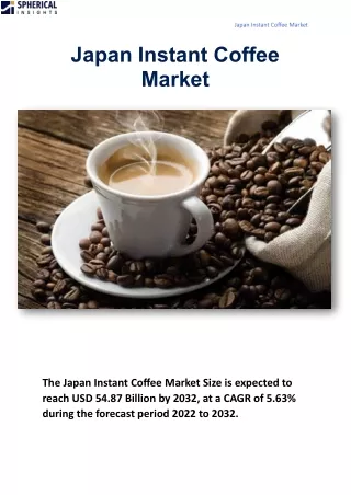 Japan Instant Coffee Market