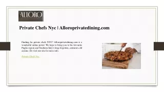 Private Chefs Nyc  Alloroprivatedining.com