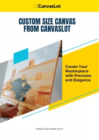 Custom size canvas from CanvasLot - Create your masterpiece with precision and elegance