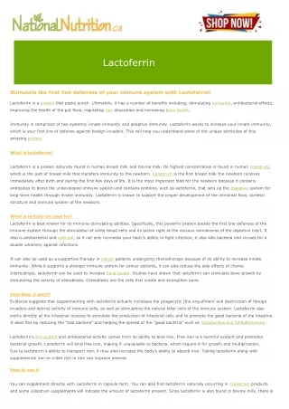 Lactoferrin