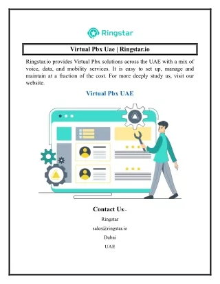 Virtual Pbx Uae  Ringstar.io