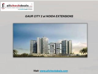 The Imminent Apartment Gaur City-2 at Noida Extensions