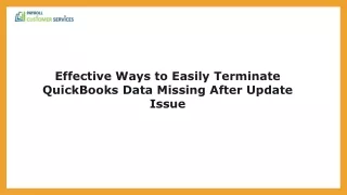 How To Find QuickBooks Data Missing After Update