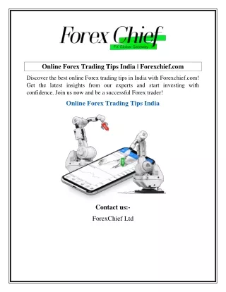 Online Forex Trading Tips India  Forexchief.com