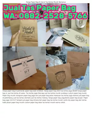 Ô882-2528-5ᜪ66 (WA) Jual Tas Kertas Karet Tas Kertas Jogja Wanita