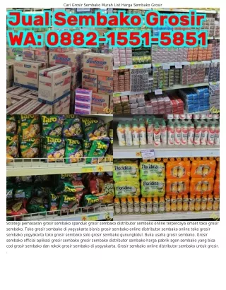 088ᒿ-1551-5851 (WA) Omset Grosir Sembako Modal Bisnis Grosir Sembako