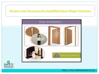 Secure your Doorways by Installing Door Hinge Protector