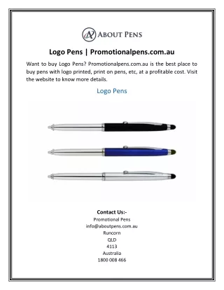 Logo Pens Promotionalpens.com