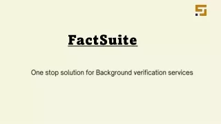 About FactSuite