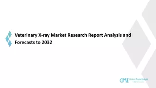 Veterinary X-ray Market Future Challenges and Industry Growth Outlook 2032