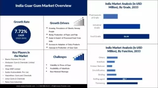 India Guar Gum Market Expansion: Trends and Business Opportunities 2033