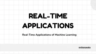 Real-Time Applications
