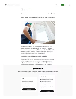 Trusted Roofing Companies in Northern Colorado: Your Roofing Experts