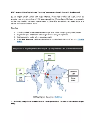 Competition KSA Toy Markets Market: Ken Research