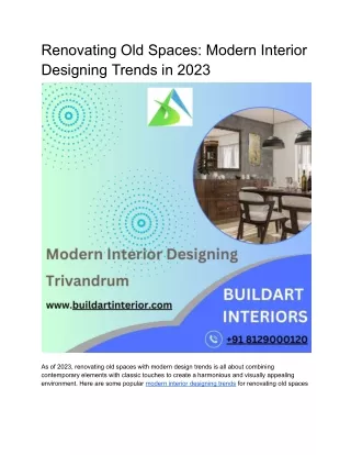 Renovating Old Spaces_ Modern Designing Trends in 2023