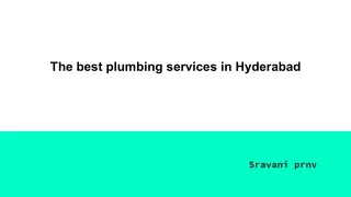 The best plumbing services in Hyderabad