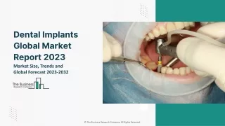 Dental Implants Global Market By Product Type, By Material, By Procedure, By Implant Type, By End User, Regional Outlook