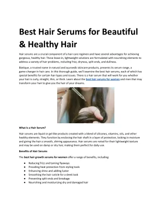 Best Hair Serums for Beautiful & Healthy Hair.docx
