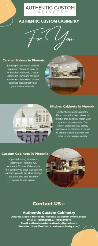 Authentic Custom Cabinetry